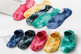 new leisur sport socks Skateboard cotton tiedye mens socks Europe and America joint wind sweat absorption invisible ankle socks T8506916