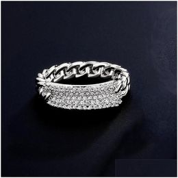 Wedding Rings 2021 High Quality Unique Cuban Cubic Zirconia For Women Jewellery Party Gift7143337 Drop Delivery Ring Dqr Otqzj