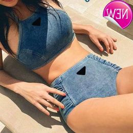 Wholesale2024 New Fashion Designer Sexy Bikini Sets Cheap Fashion Popular Swimsuit s Bathing Beach Swimsuits High Waist Textile Womens Sexy Backless Ladies Set