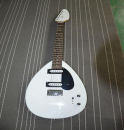 China Made Mark III White Teardrop Guitar White Brian Jones 2 Single Coil Pickups Chrome Hardware Factory Outlet6214562