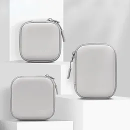 Storage Bags Leather EVA Digital Box Portable Hard Shell Gadget Bag Earphone Charger Case Data Cable U Disc Organiser