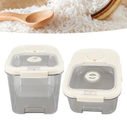 Storage Bottles Rice Container Kitchen Dry Food Box Multipurpose Airtight Bucket With Cup For Cereal Flour Bin