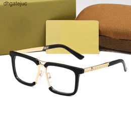 Plain Unisex Designer Sunglasses Glasses Optical Without Near Power Letter Design Women Men Goggle 3 Colour Eyeglasses Woman Man