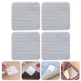 Bath Mats 4 Pcs Grab Handle Mat Stickers Suction Cup Hook Non Rug Corners Non-woven Fabric Tape Laminate Floors