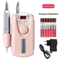 35000RPM Nail Drill Machine Rechargeable Nail Drill Milling Machine Portable Wireless Manicure Grinder Nail Polisher Cutter Kit- for Portable Manicure Grinder Kit