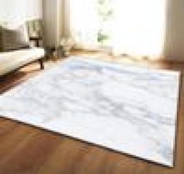 Nordic 3D Marble Pattern Carpets Soft Flannel Area Rugs Parlor Table Antislip Bedroom Bedside Mat Living Room Large Carpet2402857