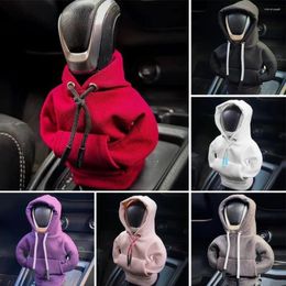 Interior Accessories Universal Hoodie Car Gear Shift Lever Cover Change Sweatshirt Gearshift Knob Sweater Decorations