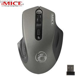 Mice Silent Buttons 2.4GHz Wireless Mouse Power Saving Optical Mini Computer Mouse Cordless Mice USB Receiver For PC Laptop Notebook Y240407