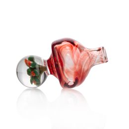 Glass flower beads Carb Cap Smoking Accessories Height About 59mm Glass Water Bong Hand Pipes Tool G394