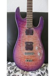 Steve Morse Y2D Purple Sunset Violet Electric Guitar Figured Maple top1311410