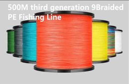 500m1640ft third generationPE line 9Braided Fishing Line 8colors 8176lb Test for Saltwater Higrade Performance High quality2477631