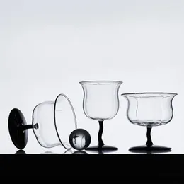 Cups Saucers Tall Glass High Borosilicate Designer Model Original Personality Creative Vintage Red Wine Dwarf