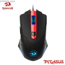 Mice REDRAGON PEGASUS M705 RGB USB wired gaming mouse 7200 DPI 7-button microphone programmable for ergonomics Y240407