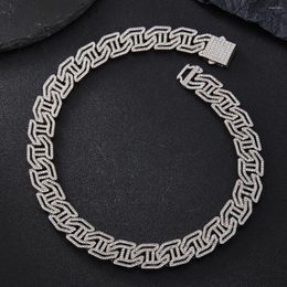 Chains High Quality Geometric 16MM Cuban Chain Necklace Bracelet Hip Hop Back-to-school Season Jewellery Accessory For Men And Women