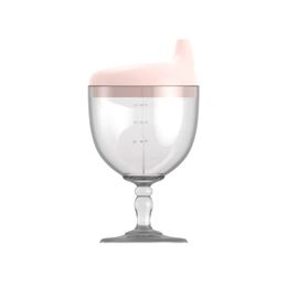 Plastic Goblet ChildrenS Wine Juice Cup Milk Learning To Drink Falling Prevention Bar Kitchen Tool 240320