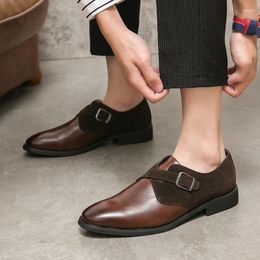 Casual Shoes Retro Style Leather Men Shoe Dress Slip On Loafers Genuine Business Wedding Big Size