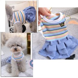 XXL School Uniform Dog Clothes Cute French Bulldog Vest Coat Dresses Outfit Summer Spring Small Puppy Animal Pet Costume Product 240402