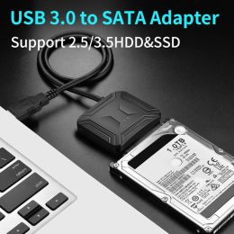 Mice Sata to Usb Hdd Ssd Adapter 2.5 3.5 Inch Hard Disc to Usb3.0 Cable Converter Universal Recovery Laptop Notebook Data Card Reader