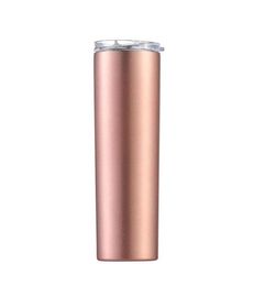 20oz Skinny Tumbler Stainless Steel Insulated Coffee Cup Vacuum Wine Tumbler Double Wall Beer Mug with Straw Travel Mug A033828156