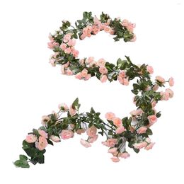 Decorative Flowers Wedding Romantic Indoor Outdoor Home Decor DIY Artificial Flower Vine Reusable Garden Po Prop Restaurant Simulated