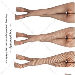 Socks & Hosiery Women Womens Stockings High Waist Tights Y Fishnet Thigh Highs Nets Lace Garter Pantyhose Female Drop Delivery Appare Dhxlb