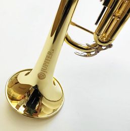 Jupiter JTR500Q High Quality Bb trumpet Brass Tube Gold Lacquer Musical Instrument with Case Mouthpiece trompeta 4232261