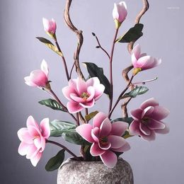 Decorative Flowers Magnolia Flower Simulation EVA Foam Large European High-end Fake Simple Fashion Artificial