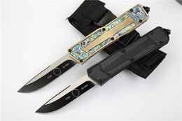 US Stlye Micr0 tech SCARAB II AutomatIc Knife D2 Steel Blade Aviation Aluminium Handle Camping Outdoor Tactical Combat Self-defense EDC Pocket Knives