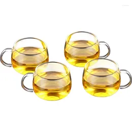 Teaware Sets Kamjove Gift Box Set Double-layer Cup High Quality Tea Handmade With Handle Glass 4PC