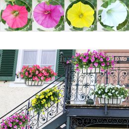 Decorative Flowers Artificial Silk Simulation Fake Morning Glory Vine Petunia Pography Props Wedding Home Decor Art DIY Room Decoration