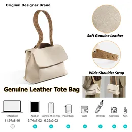 Totes ITAMOOD Genuine Leather Shoulder Bag For Women Stylish Crossbody Bags Unique Design Purse With Craftsmanship Adjustable Strap