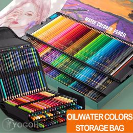 Pencils 200/180/160/150/120/72/48/12 Colours Professional Oil Colour Pencils Set with Bag Sketch Coloured Coloured Pencil Art Supplie