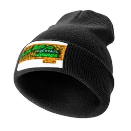 Berets Green Mill Lit Up Knitted Cap In The Hat Drop Hard Designer Man Women's