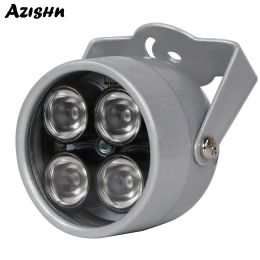 Accessories AZISHN IR illuminator Light 850nm 4 array LEDs Infrared Waterproof Night Vision CCTV Fill Light DC 12V For CCTV Security Camera