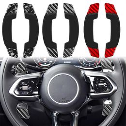 Carbon Fibre Steering Wheel Shift Paddle Car Accessories For J aguar XE XEL XF XFL F-PACE 20 21 22 23 Red/Black/Forged