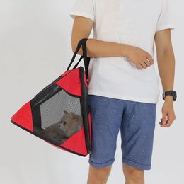 Cat Carriers Things For Small Dogs Foldable Pet Carry Transporting Handbag Outdoor Chihuahua Dog Moving Travel Carrying Bag Puppy Carrier