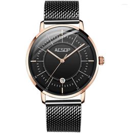 Wristwatches AESOP 2022 Mechanical Watches Men Japan NH35 Movement Luminous Automatic Mens Top Relogio Masculino1509300