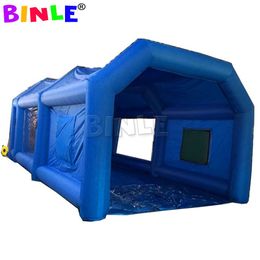 wholesale Full set 10x5x4mH (33x16.5x13.2ft) grey/white/blue/Yellow/purple Inflatable Spray Paint Baking Booth Giant Car Painting room Cabin tent for sale 001