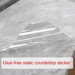 Window Stickers Kitchen Waterproof And Oil-resistant High Temperature Film Transparent Stove Tile Desktop Protective Electrostatic Paste