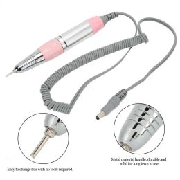Drills 30000 RPM Nail Drill Handle Professional Electric Manicure Machine Stainless Steel Handle Electric Manicure Drill Accessory Tool