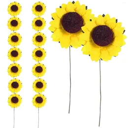 Decorative Flowers Realistic Sunflower Bouquet Simulated Wedding Decor Artificial Decoration