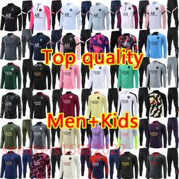 23 24 pPSG tracksuit Paris tracksuits training psgES chandal 2024 25 survetement foot tuta retro futbol Soccer tracksuit football tracksuit kid men and kids kit 7a4