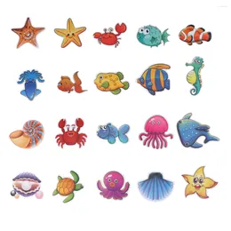 Bath Mats 10 Pcs Stickers Bathtub Anti-slip Cartoon Adhesive Tape Decals Bathroom Child Marine Animal