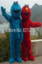 Whole for both sesame street elmo cookie monster mascot costume for adult cartoon costume 8670216