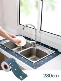 Window Stickers Self-Adhesive Sink Countertop Waterproof Sticker Wash Basin Water Blocking Strip Bathroom Kitchen