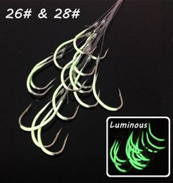 30pcs 2628 Luminous Maruseigo Hook With Fishing Lines High Carbon Steel Barbed Fishing Hooks Fishhooks Pesca Carp Fishing Tackl1356940