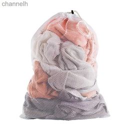 Storage Baskets 1 mesh laundry bag - sturdy material with brushed closure. Ideal washable bags for factories yq240407