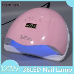 Mouldings 120w Led Nail Lamp Uv Led Lamp Nail Polish Dryer for Curring All Gel Polish Professional Gel Lacquer Lamp Uv Lamp for Nails