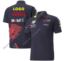 F1 Official Red Color Bull 2022 Team Polo Shirt SERGIO PEREZ VERSTAPPEN POLO Kit Shirt F1 Lapel Tee MOTO Formula One Racing Suit F3723325