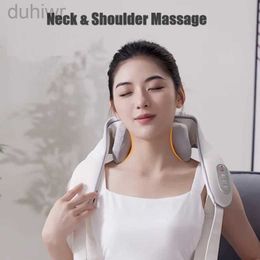 Full Body Massager Portable Bionic Deep Kneading 8D Trapezius Muscle Massage Neck Massage Towel Heated Wireless Acupressure Neck Shoulder Massager 240407